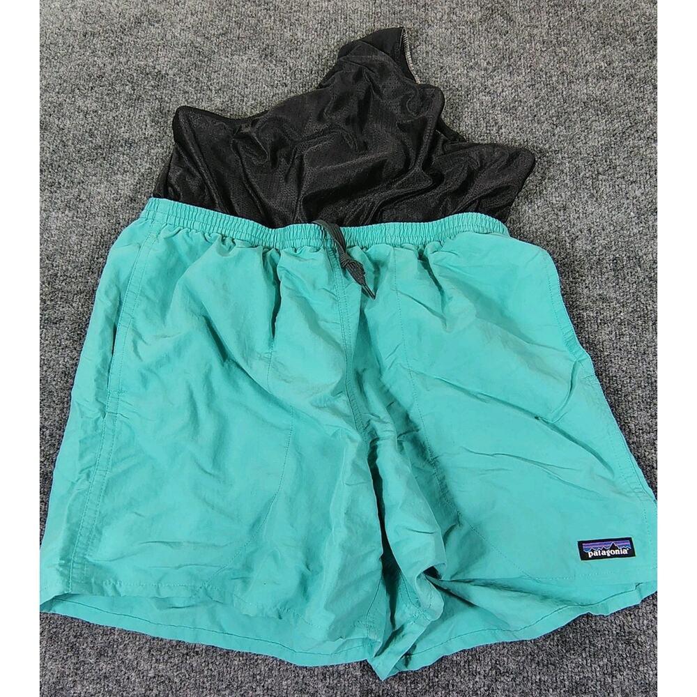 Patagonia Baggies Shorts Mens L Teal Lined 4" Nylon Hybrid Lightweight 57021 EUC - Picture 6 of 9